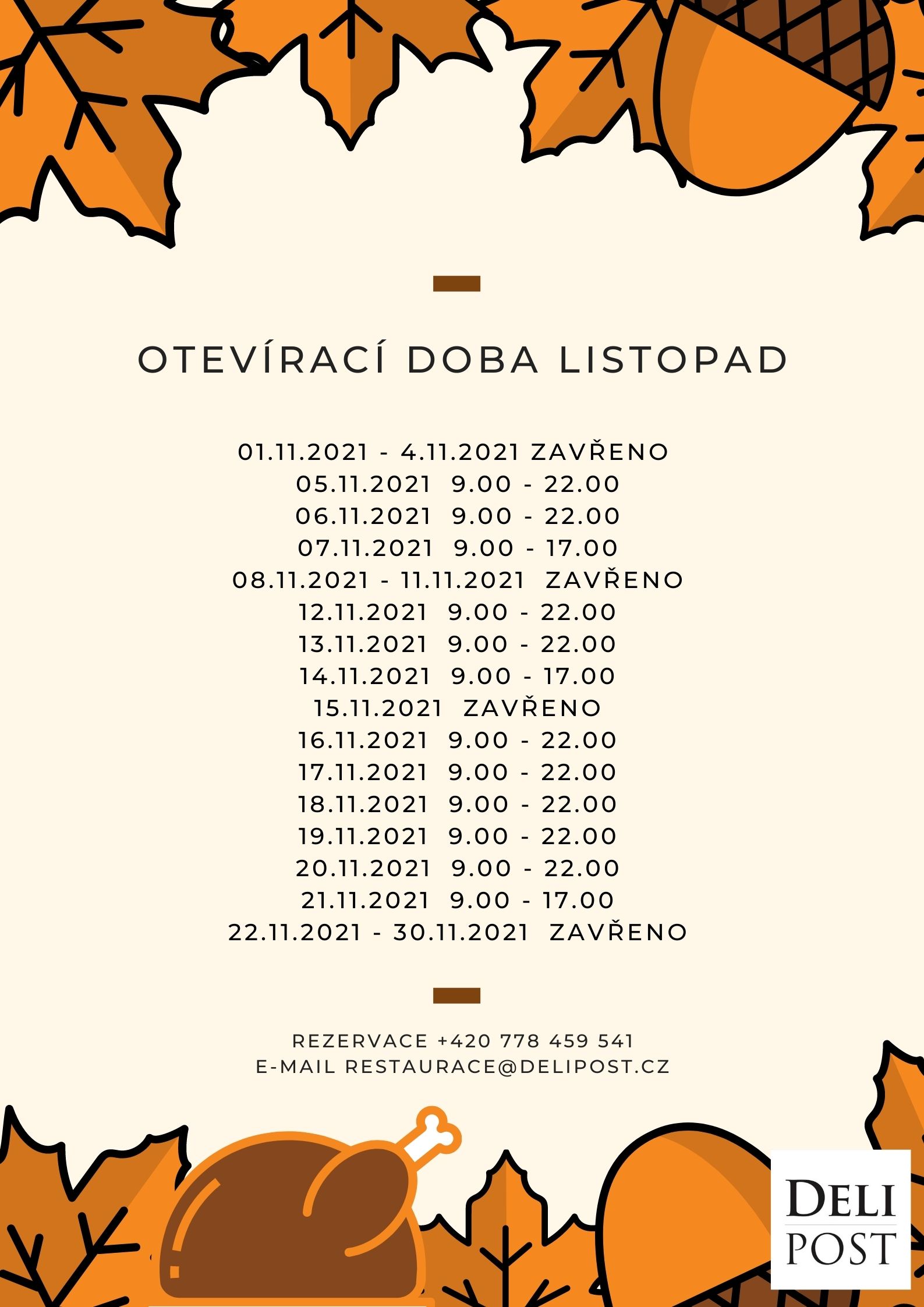 listopad delipost new